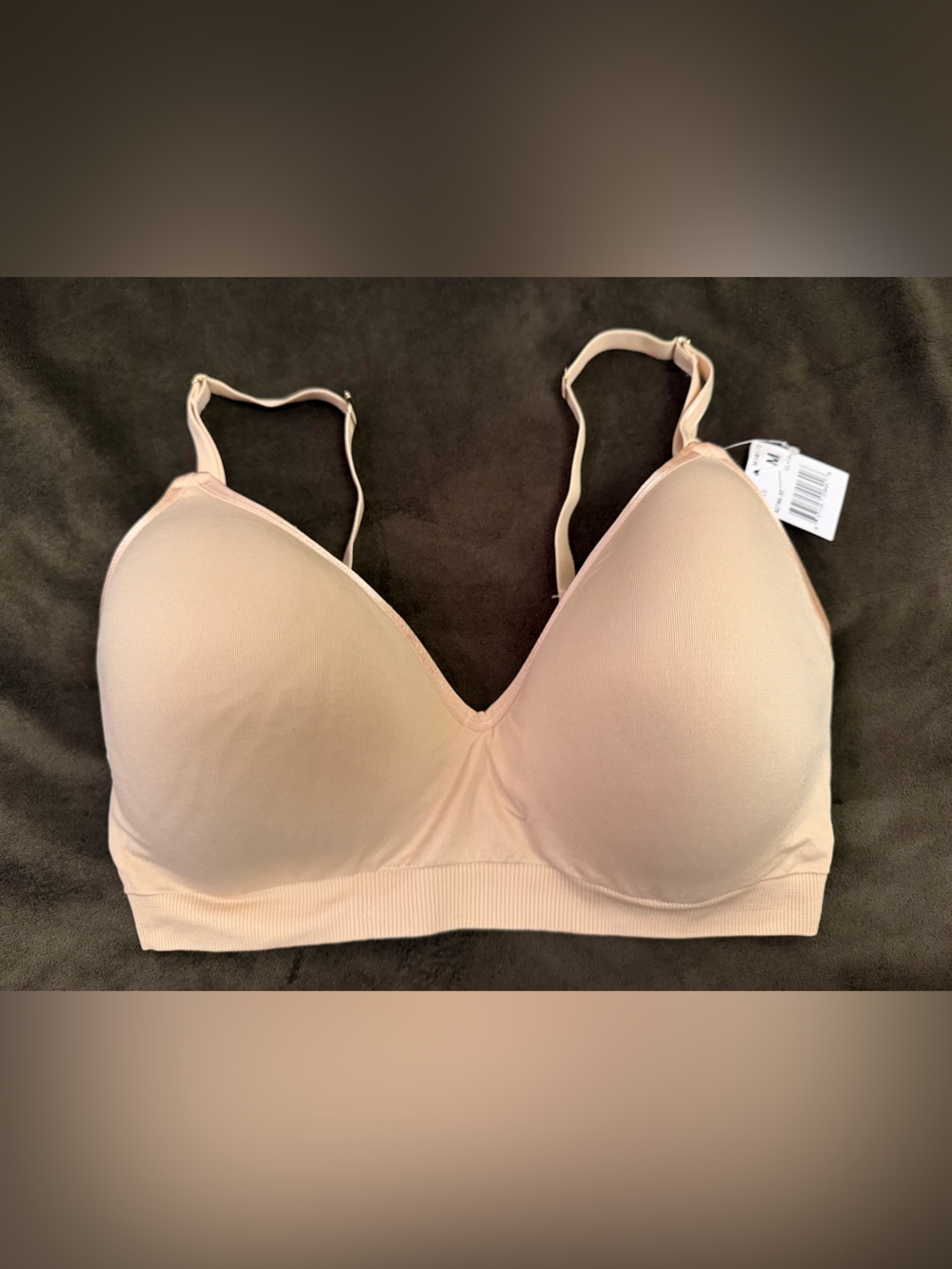 A Pea in the Pod Seamless Maternity Nursing Bra Beige M, NWT